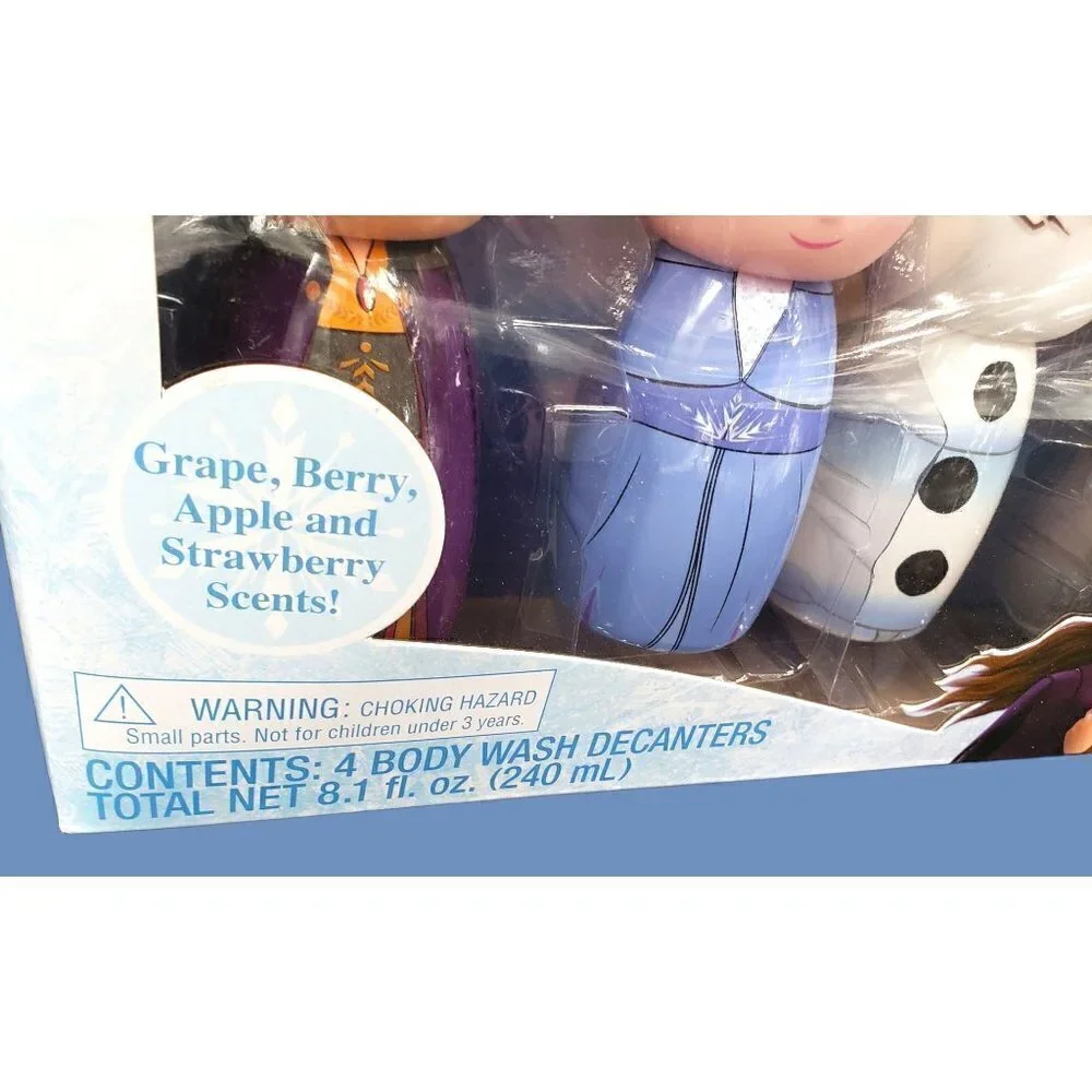 Disney Frozen‎ Mini Decanter Bath Soap Hans Elsa Olaf Sven Christmas Gift Kids